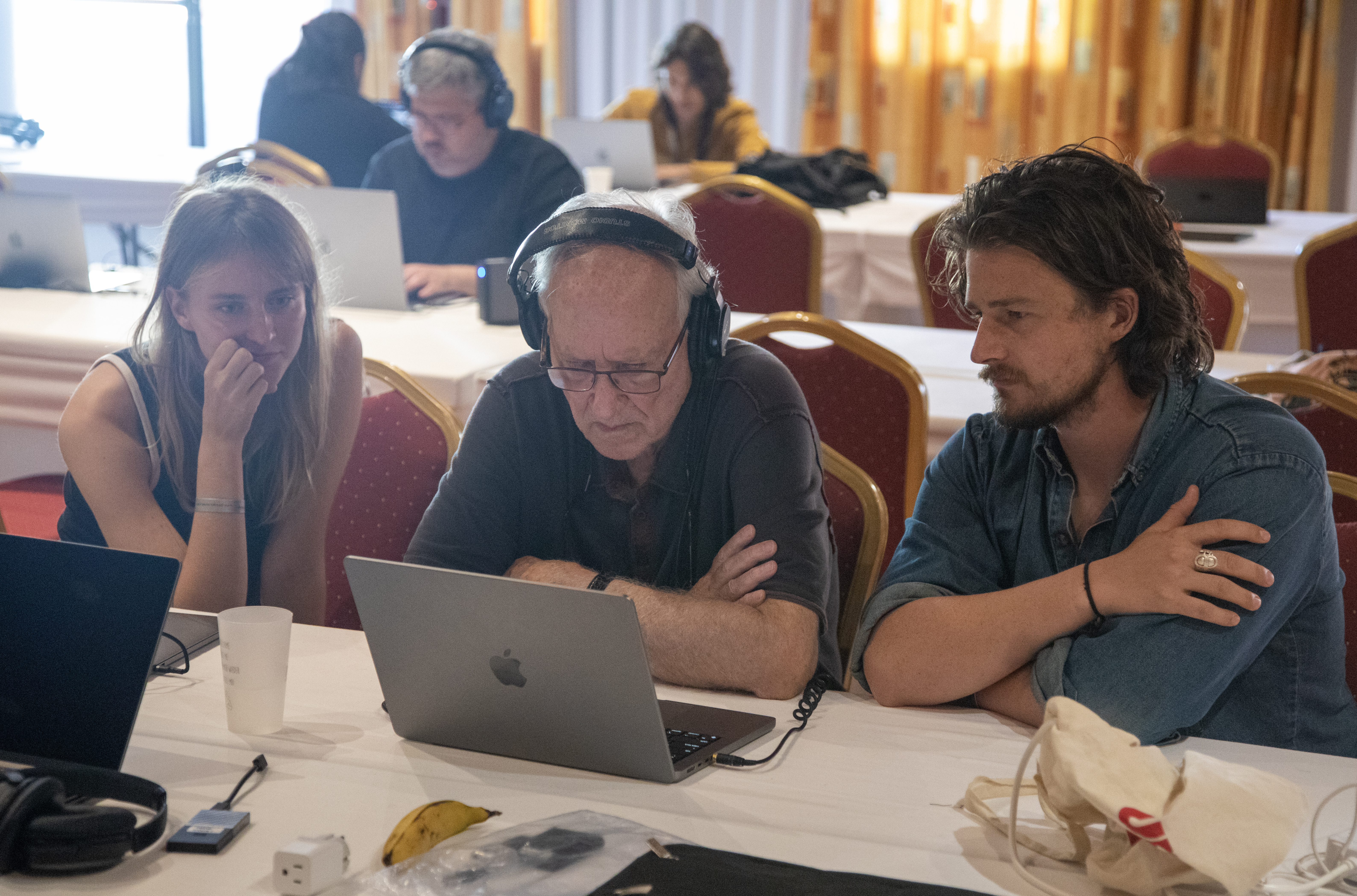 Working in the edit with Werner Herzog, La Selva Film Accelerator, Canary Islands